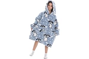 Ruiuzioong Felpa Oversize per Bambini,Felpe con Cappuccio indossabili,Calda e Confortevole,Adatta Ragazzi e Ragazze