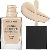 Wet n Wild Photo Focus Matte Foundation, Modulable Matte Liquid Makeup Foundation, Pore Smoothing Finish for All Skin Types,