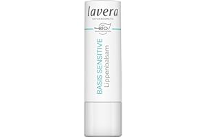 ‎LAVERA lavera basis sensitive Lippenbalsam - für sensible Lippen - spendet Feuchtigkeit & beruhigt - pflegt geschmeidig - Naturkosmetik - 1 Stück