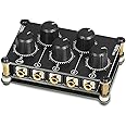 Little Bear MC5 Mini Portable Stereo 4 Channel Audio Mixer Passive Live Studio Console Recording Low Noise (No Power Needed)
