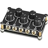 Little Bear MC5 Mini table de mixage, portable, 4 canaux mélangeur studio audio stéréo passif enregistrant un faible niveau d