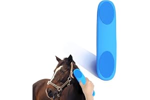 FainFun Szczotka do konia Magiczna Szczotka do koni, Gumowa Szczotka dla koni, 6 w 1, Czarna Szczotka do koni, Masaż/Pielęgnacja/Czyszczenie, Odpowiednia dla koni/bydła/psów/owiec