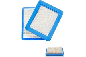 QLEUIFT 2 st luftfilter för Briggs Stratton, trädgårdsluftfilter, luftfilter för gräsklippare, gräsklippare luftfilter, för g