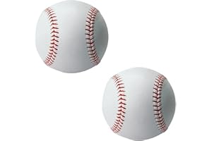WanderGo Standard 9-Inch Baseball, One Soft And One Hard Two Baseball Ball, Rounders Ball for Practice & Games, for Outdoor Sports for Adult