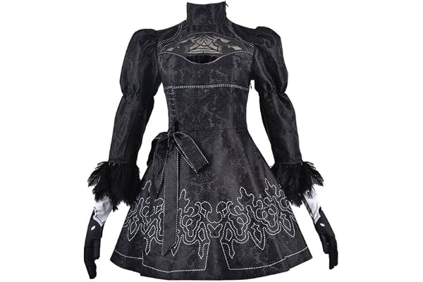 OSIAS Costume de cosplay 2B de NieR: Automata - Réplique de qualité supérieure avec une taille précise