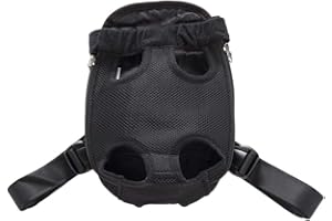 PENGGENGA Pet Porte-Sac À Dos Chien Sac De Transport Sac À Dos De Ventral Poitrine Transporteur Sacs pour Petit Animaux Porte-Sac À Dos Noir M