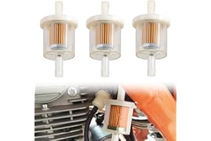 SULIUDAJI Pack of 3 Fuel Filters, Petrol Filter 8 mm, Universal Petrol Liquid Filter, Reusable Fuel Filter with High Density for Motorcycle, Lawn Mower, Scooter Moped benzinfilter 8mm benzinfilter