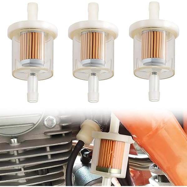 Lot De 4 Filtres à Essence Universels 8 Mm - Transparents, Réutilisables - Pour Moto, Tondeuse, Scooter, Quad, Bateau