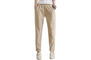 Himifashion Damen Freizeithose Herbst Winter Cordhose Elastische Taille Warme Hose