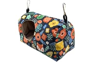 YISAWROY Amaca nido di pappagallo Happy Snuggle Tenda da appendere Inverno Caldo Casa Piccolo animale Hideaway per criceti pappagallini Conures uccello nido caldo amaca per gabbia pappagallo coccole piccolo