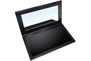 ‎ALLWON Allwon Magnetic Palette Leere Lidschatten Make-up-Palette mit Spiegel für Lidschatten Lippenstift Rouge Powder (Schwarz)