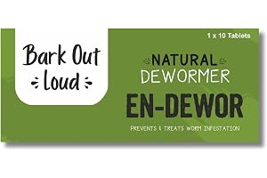 Vivaldis Endewor Natural Enzyme & Probiotic Based De-wormer for Dogs & Cats, Kills & Expels Parasites - 1X10 Tablets