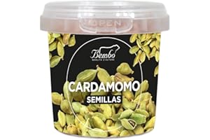 BEMBO QUALITÀ D'AUTORE Cardamomo Bembo 40 g | Especia Natural y Aromática | Para Risottos, Salsas, Sopas, Estofados de Carne, Cócteles, Tés y Cafés | Envase anti-luz y anti-oxidación