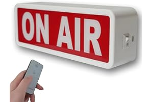 DMKYDM Panneau d'avertissement lumineux pour studio (studio/studio à domicile/entreprise/bureau ou décoration murale) simple et facile avec interrupteur marche/arrêt lumineux pour radiodiffusion