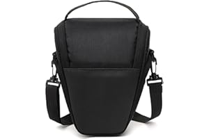 Kommodum - Borsa Fotografica SLR per Macchina Fotografica DSLM e Obiettivo Custodia Imbottita a Stile Fondina per Fotocamera Videocamera Reflex Adatta per Nikon per Canon vari modelli