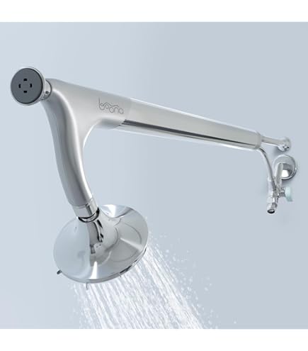 Hoge Druk Dubbele Douchekop met Afsluitklep en Douche Arm Set Massief Messing Casting Dual Outlet Spruitstuk Dubbele Douche Vaste Hoofd 3 Functie Douchekoppen Sproeiers, Mat Zwart