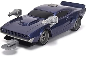 Jada Toys 203203000 Fast & Furious Spy Racers Tony's Ion Thresher Toy Car, Known from Netflix Series, with Accessories, Light & Sound, Includes Batteries, 1:24 Scale for Ages 3+, Black/Purple