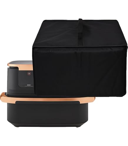 LOVIVER Copertura Antipolvere Per Friggitrice Ad Aria – In Tessuto Oxford Resistente, Con Maniglia E Tasche Portaoggetti, Leggera E Riutilizzabile, Colore Grigio, Adatta A Maggior Parte Dei Modelli