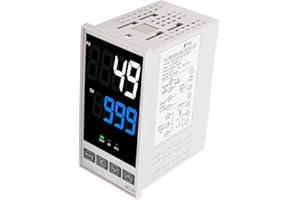 LUQEEG PID Temperature Controller Meter Indicator Kit, High Voltage 100acv to 240AVC Digital Programmable Universal Display Alarm Output, for External Solid State Relay SSR (48 X 96mm)