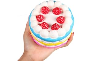 Anboor 4.33 "Squishies Jumbo Slow Rising Kawaii Colorido Squishies Strawberry Cake Perfumado 1 PC