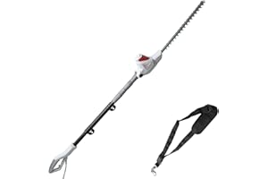 IKRA 78001800 Tijeras Cortasetos telescópico eléctrico ITHS 600, Cinta de Hombro Incl, Longitud de Corte 51cm, 600W, 230 V