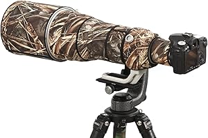 ROLANPRO Manteau de camouflage pour Canon RF 400 mm F/2.8 L est USM Lens Camouflage Rain Cover Housse de protection pour objectif - #9D Imperméable