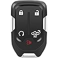 Alliskeys Keyless Entry Remote Key Fob, 5 Button Car Proximity Smart Key Fit for 2019-2020 GMC Sierra Chevy Silverado HYQ1EA