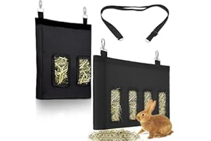 HAOHAI 2 Stück Kaninchen heutasche, meerschweinchen futterstation, heutasche meerschweinchen für Kaninchen Meerschweinchen Hamster Kleintiere