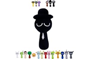 CSZALHLS Sprunki Plush, 7.8'Wenda Plushies Toys, Soft and Cute Plush Stuffed Animal Pillow for Halloween, Thanksgiving, Valentine's Day Birthday Gifts for Boys Girls and Fans-Black||7.8inch