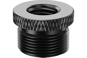 Rigych 4 Pezzi Adattatore Filettatura, Adattatore vite 3/8 Femmina a 5/8 Maschio Adattatore per Supporto Microfono Blue Yeti, Yeti Pro, Blue Yeti X, Blue Snowball porta Microfono, Treppiede Fotocamera