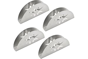 FEMONGY Servilletero de acero inoxidable 4 unidades servilletero de mesa, servilletero bar, porta servilletas para decoración de mesa en restaurante, cafetería, hotel o cocina (plateado)