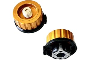ISSIMOBER 2 Pz adattatore per cartuccia di gas, adattatore per fornello a gas da campeggio, adattatore per bombola di gas, collegamento per fornello da campeggio, adattatore per cartuccia di valvola per GPL, ri