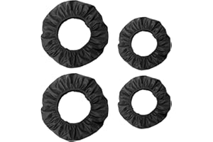 PEVLKAWR 4 Stück Set Kinderwagen Rad Schutzhüllen, Wasserdichte Staubdicht Radschutzhülle, Radabdeckungen für Babys, Kinderwagen Zubehör, Rollstuhl Zubehör