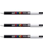 Lot De 2 Marqueurs Posca PC-1MR Noir Et Blanc - Pointe Fine 0,7mm Pour Dessin Et Art Sur Toutes Surfaces