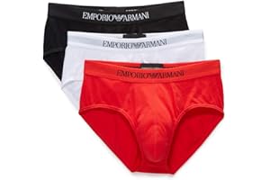 Emporio Armani 3-Pack Brief Mutande da Uomo Uomo