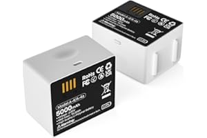 QUZMO 2 Packs Ersatzakku Kompatibel mit Arlo Pro 3, Pro 4, Pro 5, Ultra 2 Überwachungskamera, 5000mAh Hohe Kapazität Lithium Wiederaufladbarer Akku