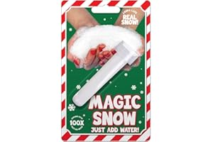 AKH® Magic Snow | Instant Snow | Magic Fake Snow Tube Instant Xmas Powder Artificial Christmas Decoration Fluffy | Just add Water!