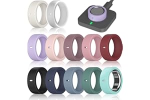 ZOOROO 12 Pack Rings Cover Compatible with Oura Ring Gen 4/4 Ceramic/Gen 3/Ultrahuman Ring, Surport Charging with Cover on, Anti-Scratch Elastic Silicone Rings Protector Case for Men Women Working Out Gym