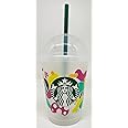 STARBUCKS Limited Edition Forget Me Not Reusable Plastic Cold Cup 16 Fl Oz