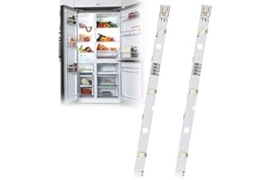 GBULTR 2 tiras de luz LED 12V para nevera RONGSHENG/HISENSE/Kenwood, bombilla de repuesto compatible con E349766, MDDZ-162A, 1629348, KIFF5017, KIFF5020, KIFF7017, KIFF7020, luz fría 10.000K