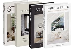 LUYSEYHA Dekoracyjne sztuczne książki do wystroju wnętrz, puste sztuczne książki na stolik kawowy, półkę na książki, sypialnia, salon, estetyczna dekoracja pokoju