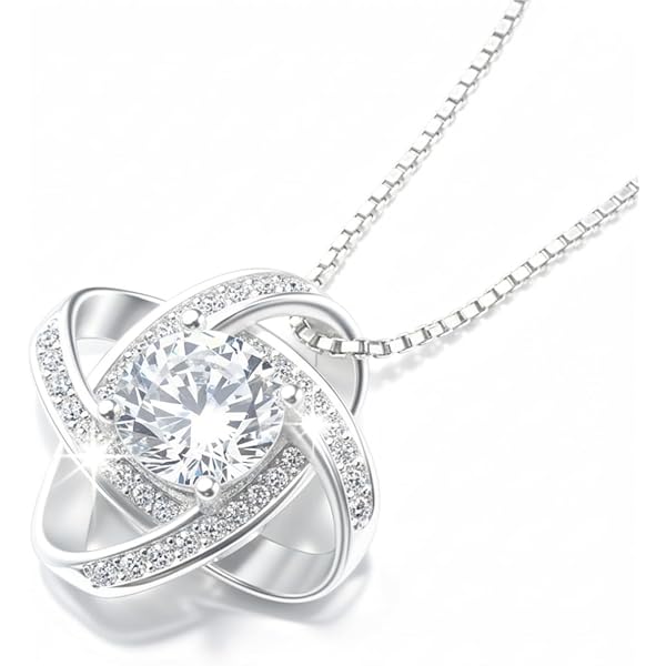 Orecchini pendenti da donna, in argento Sterling, con zirconi cubici