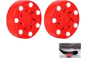 CaiYuanGJ 2 Piezas Puck Hockey sobre Ruedas, Calle Hockey Interior Hockey sobre, Discos De Hockey Reutilizables para Entrenamiento Al Aire Libre y Partidos Profesionales