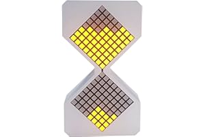 JIELE Temporizador electrónico de reloj de arena,Reloj de arena LED,Reloj de arena digital con tiempo ajustable de 1 a 30 minutos,Reloj de arena electrónico recargable de mesa,Temporizador de reloj de