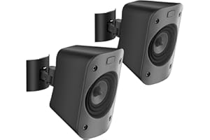 NOTIELA YIWAN - Soporte de Pared y Techo para Altavoces satélites Logitech Z906 5.1 Surround Sound Syestem reclinable y Giratorio