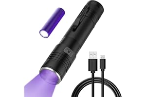 MAJOME S2 UV Torch UV365nm Black Light 5W UV high Power Rechargeable UV Light for Resin Glue Curing Light, Rocks,Mineral Glowing,A/C Leak Detector, Pet Urine Detector,Battery Included,Charging Cable Included