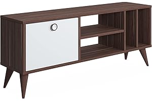 Marchio Amazon - Movian Tavolino da TV, Bianco noce, 120 x 30 x 49 cm