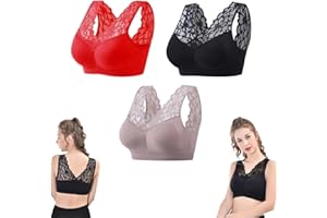 GAMIRA Soutien-Gorge Nula, Soutien-Gorge Anti-affaissement des Seins, Soutien-Gorge Respirant Cool Liftup Air, Soutien-Gorge de Sport Sexy en Dentelle Confortable pour Le Sommeil