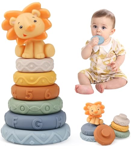Giocattolo Montessori Unicorn JoyLife 1 Anno – Sensoriale Con Corde In Silicone E Pulsanti, Regalo Bambino 1-3 Anni
