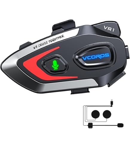 MotorMinds BT31 Helm Headset - Bluetooth Freisprechanlage Für Motorrad Und Fahrrad